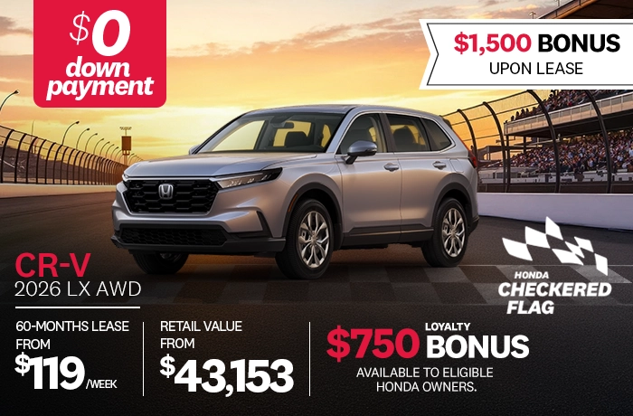 Bannière de Promotion CR-V 2026